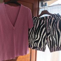 Completo blazer e pantaloncino corto donna tg.M 