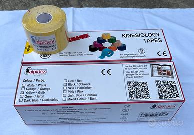 Kinesio Tape Alpidex 10 rotoli - giallo