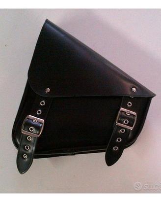 borsa diagonale washington pelle per moto custom
