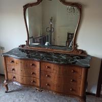 Como’ antico con specchio grande e piano marmo