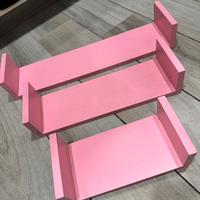 Mensole color rosa cameretta bimba