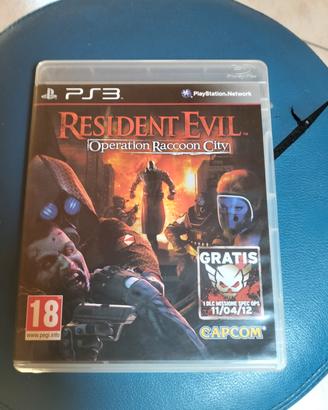 videogame PS3 Resident evil operation raccoon city