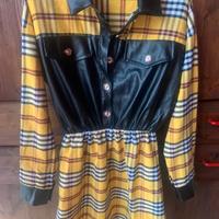 Vestito Donna Chemisier  Scozzese Luxury Style,Gia