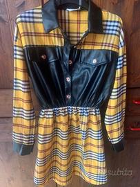 Vestito Donna Chemisier  Scozzese Luxury Style,Gia