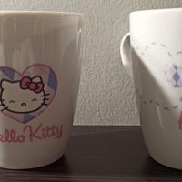 Coppia di tazze mug in porcellana Hello Kitty