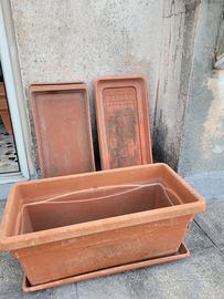 7 vasi fiori/orto con 7 sottovasi