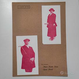 GRANDE RARA CROMOLITOGRAFIA CINEMA MUTO ATTRICE  