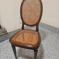 Sedie "Ovaline" Stile Luigi XVI in Paglia 