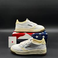 Autry sneakers medalist low bianche e gialle 37