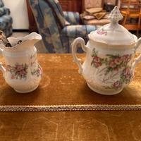 Zuccheriera e lattiera Limoges-Suovenir du Mont-Ce