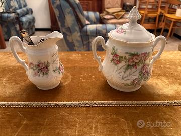 Zuccheriera e lattiera Limoges-Suovenir du Mont-Ce