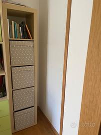 Libreria 185 cm con cassetti – salvaspazio