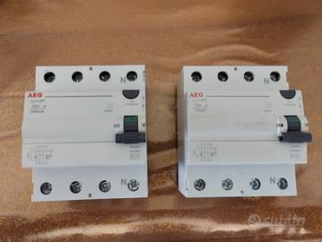 Interruttore differenziale 25 e 40 A 