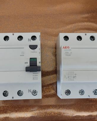 Interruttore differenziale 25 e 40 A 