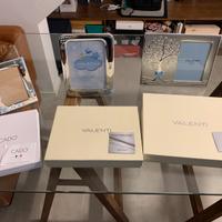 3 cornici argento da appoggio