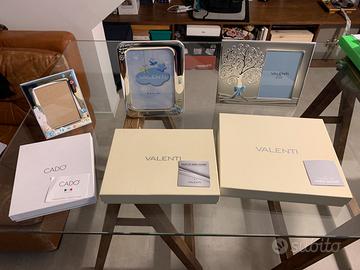 3 cornici argento da appoggio