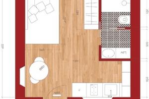 Monolocale con balcone Campo di Marte