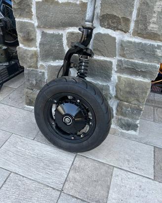 Forcella nera Vespa Hp
