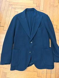 Giacca barba napoli lana blu 54 sartoriale