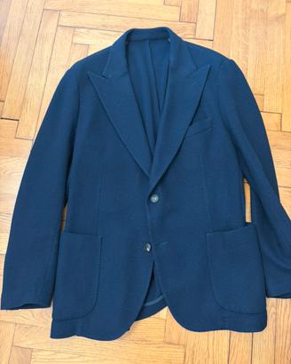 Giacca barba napoli lana blu 54 sartoriale