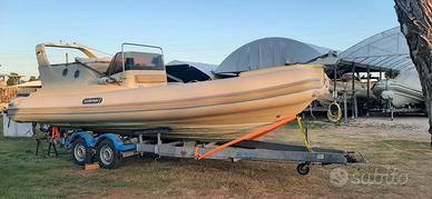 gommone solemar cabin 742 con carrello