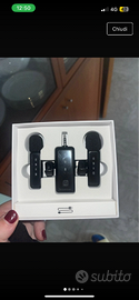 2 microfoni wireless con recettore a tre uscite