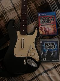 ROCK BAND 4 chitarra + gioco ps3/4/5