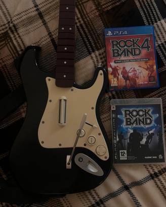 ROCK BAND 4 chitarra + gioco ps3/4/5