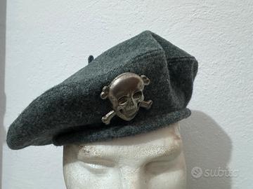 WW2 RSI Brigate Nere basco con fregio riproduzione