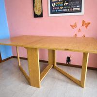 Tavolo salvaspazio in legno (chiuso solo 21 cm!)