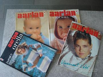 4 riviste Aarlan anni 90 lavori a maglia