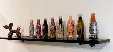 Set Completo 8 Bottiglie Coca Cola Light "Tribute