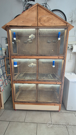 Voliera 3 scomparti piu soffiasemi