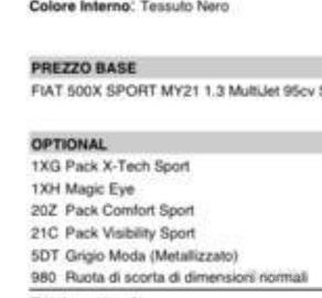 500 X sport bianca
