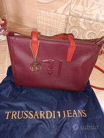 Borsa Trussardi bordeaux/burgundy con dustbag