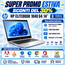 Notebook HP i5 16GB 256GB NVME Win 11 Pro