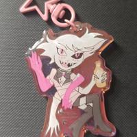 Angel Dust Hazbin Hotel acrylic keychain