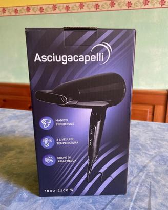 Asciugacapelli compatto da viaggio