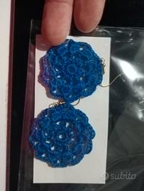 orecchini fatti a mano uncinetto 