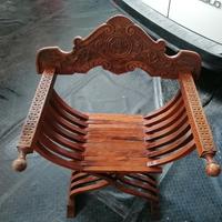 sedia Savonarola anni 50 vintage 