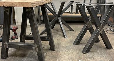 gambe tavolo in ferro stile industrial