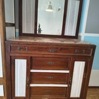 cassettiera antiquariato con specchio