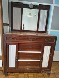 cassettiera antiquariato con specchio