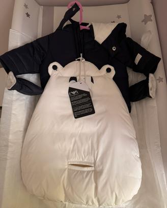 Sacco piumino neonato Emporio Armani 1 mese 50cm