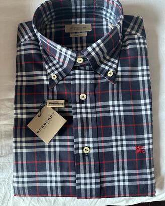 CAMICIA BURBERRY BLU tg.M