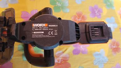 Tagliasiepi a batteria WORX WG260E.9 lama da 61 cm
