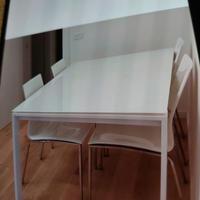 Tavolo allungabile  bianco di design