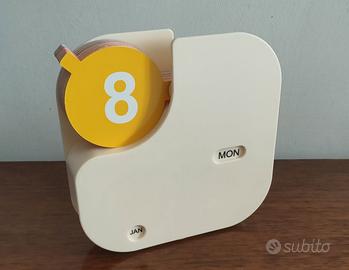 Calendario perpetuo da scrivania, vintage anni '80