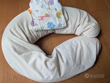 Cuscino gravidanza/allattamento in pula di farro