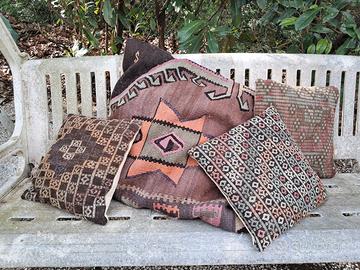 SET 4 CUSCINI KILIM IKEA – Lana – Stile Etnico